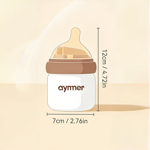 Anti-Colic Baby Bottle Set - Wide-Neck Leak-Resistant Design – 3-Variant Selection