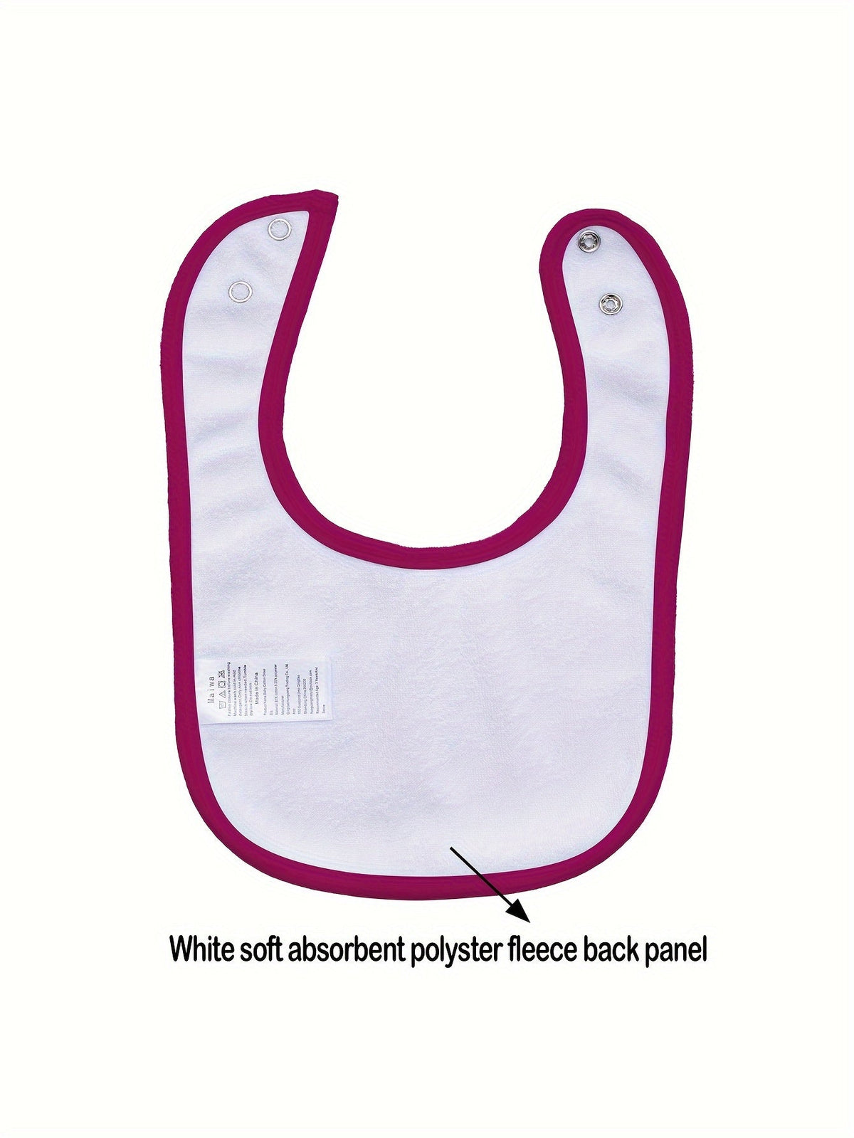 Muslin Baby Bibs in a 10 Piece Multicolor Set with Adjustable Snap Fastenings for Feeding and Drool