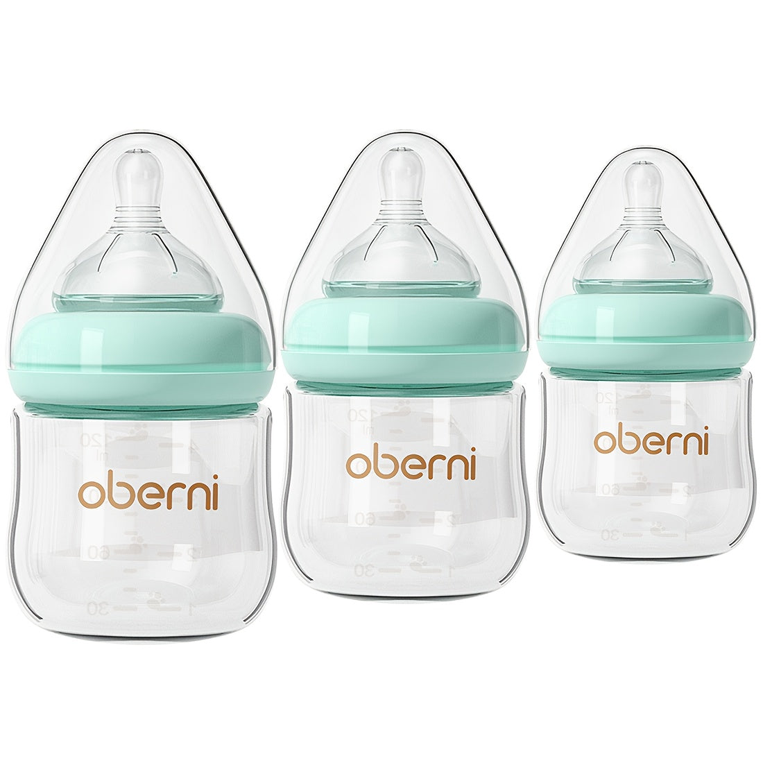 Baby Bottle - Anti-Colic Glass Oberni 4Oz
