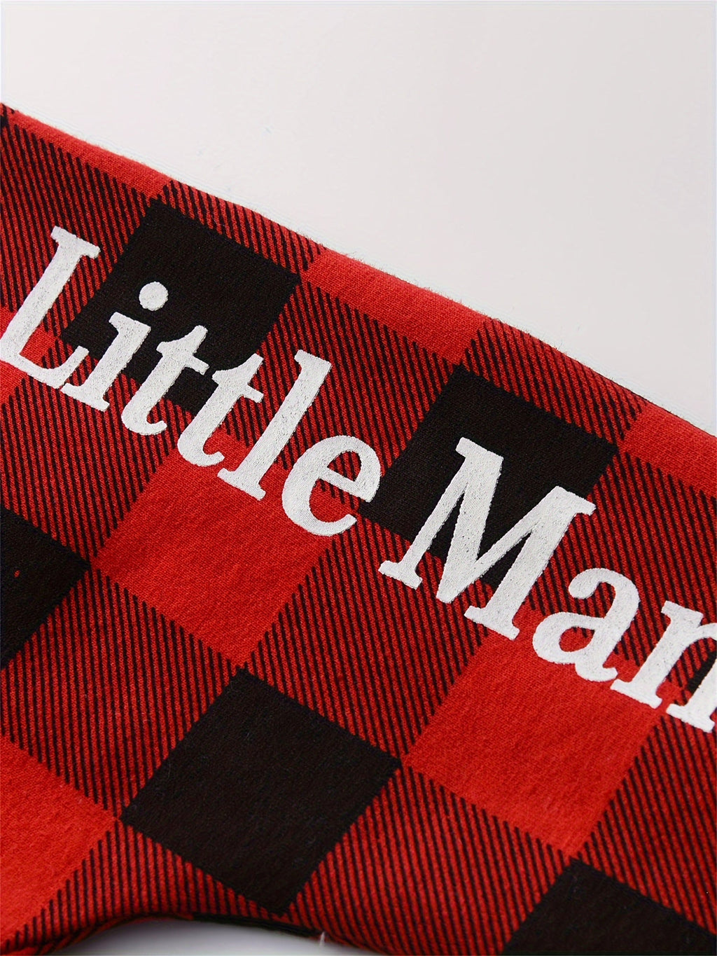 Baby Boy Mama's Boy Hooded Bodysuit and Red Plaid Pants Set with Long Sleeves for Everyday Outfits