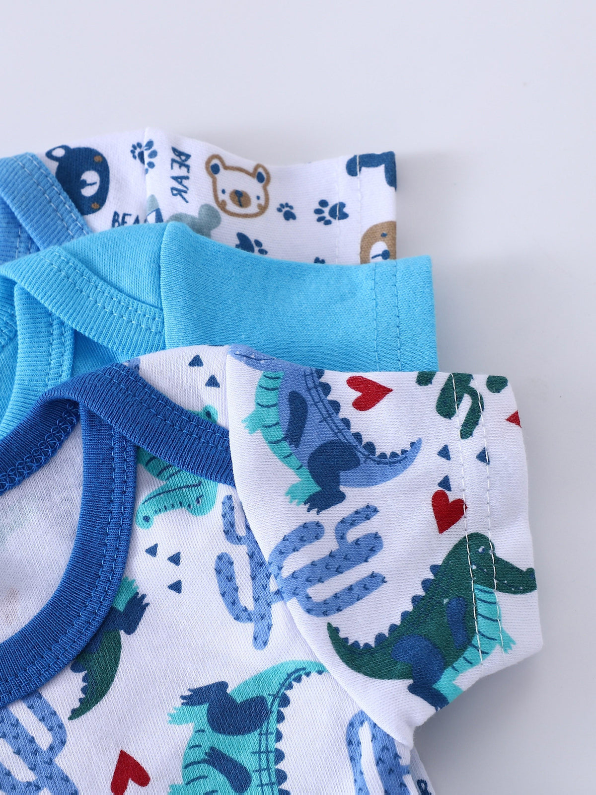 Baby Short-Sleeve Bodysuits Two-Pack with Assorted Prints and Snap Closures for Everyday Outfits