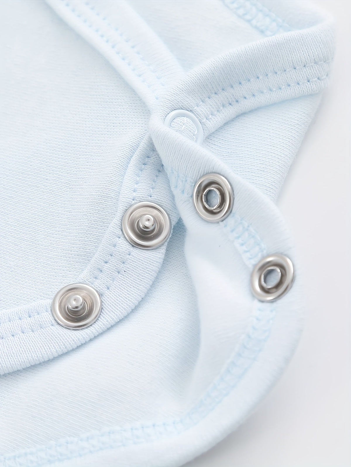Baby A Special Gift from God Cotton Bodysuit in Blue with Short Sleeves and Snaps for Daily Changes