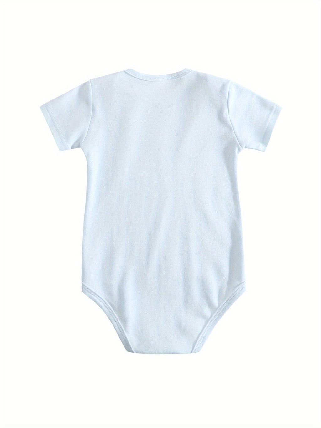 Baby A Special Gift from God Cotton Bodysuit in Blue with Short Sleeves and Snaps for Daily Changes