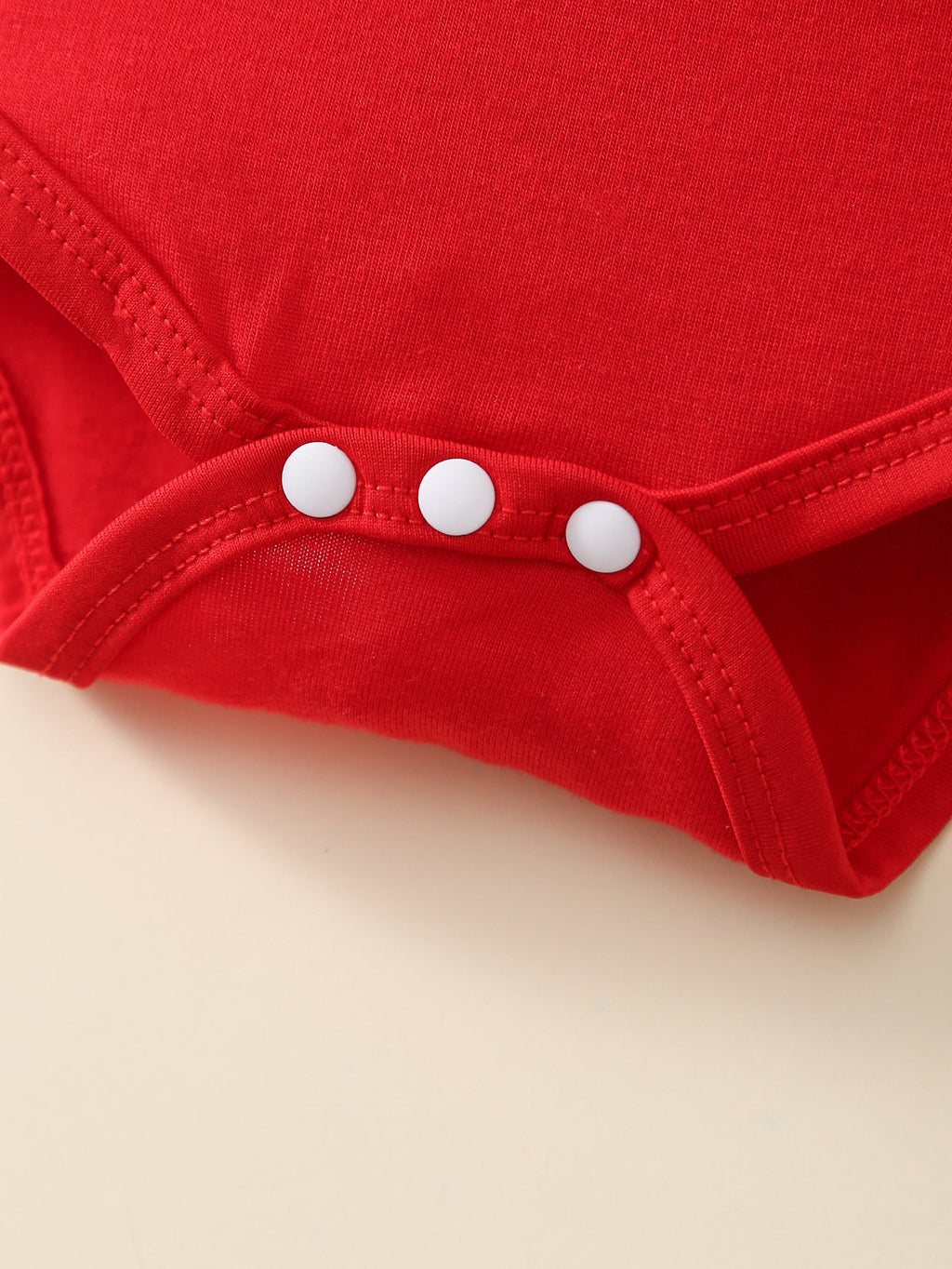 Baby Girl Outfit Set with a Red Ruffle Bodysuit and Star Print Pinafore for Fourth of July Celebrations