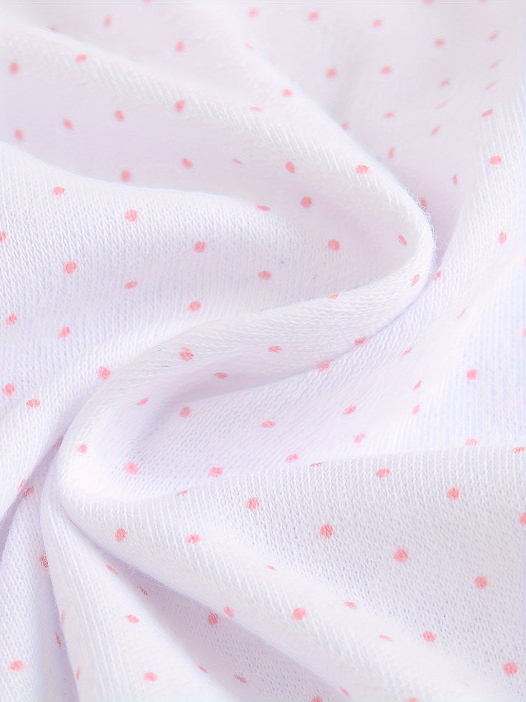 Baby Girls' Footed Rompers 3-Pack in Pink and White with Long Sleeves and Snap Fronts for Everyday Dressing