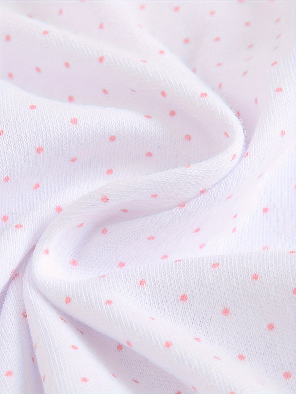 Baby Girls' Footed Rompers 3-Pack in Pink and White with Long Sleeves and Snap Fronts for Everyday Dressing