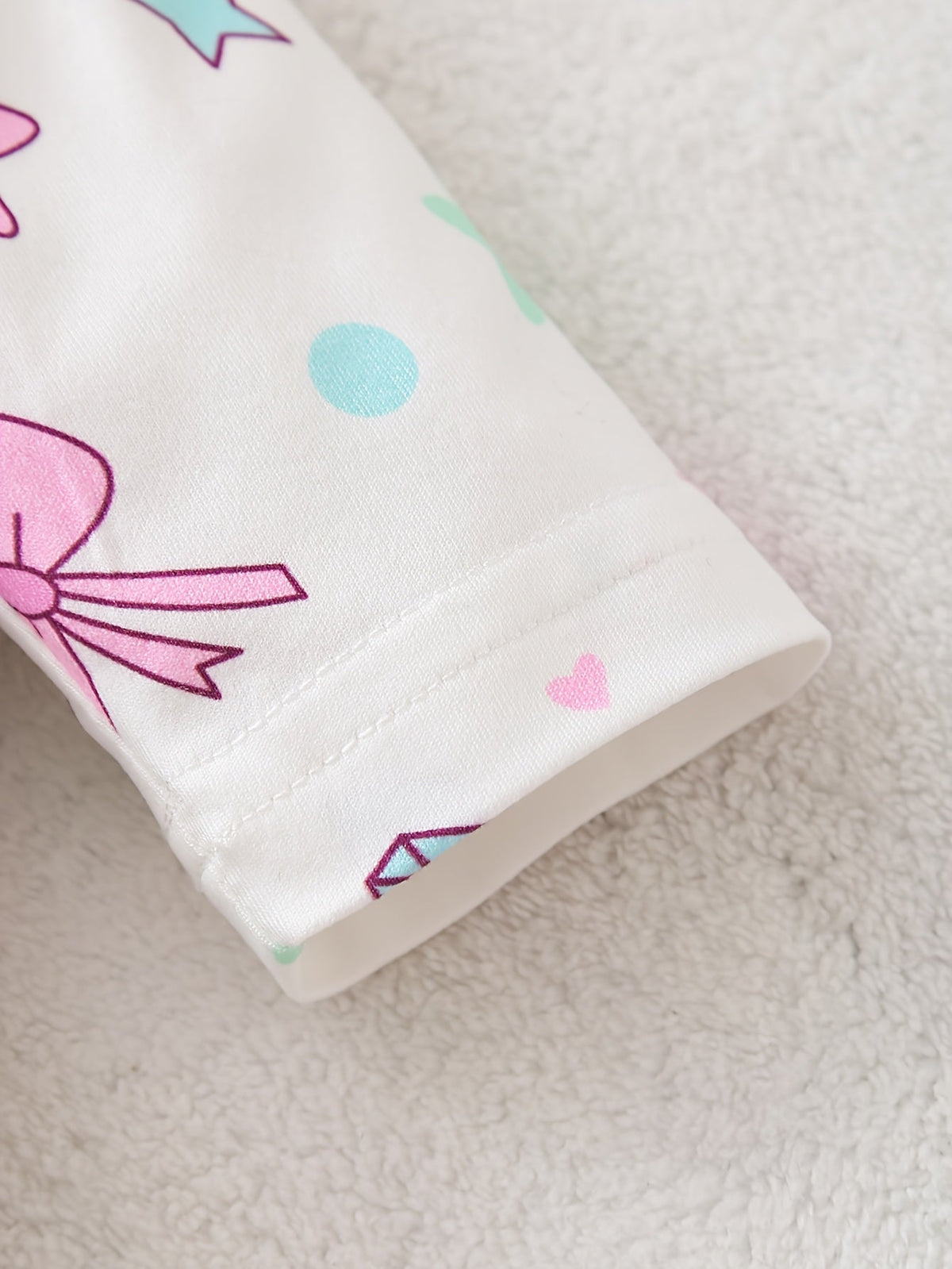 Baby Girls' Unicorn Footed Rompers 3-Pack in Pink, White and Yellow with Long Sleeves for Daily Changes
