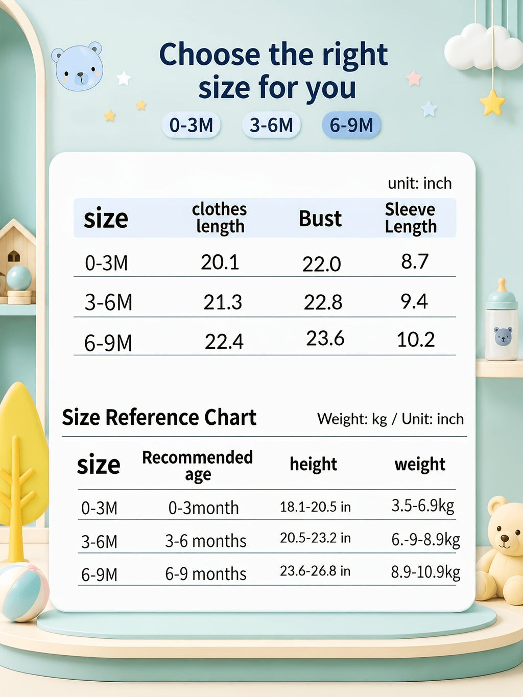 Baby Girls Outfit Set - 27-Piece Long Sleeve