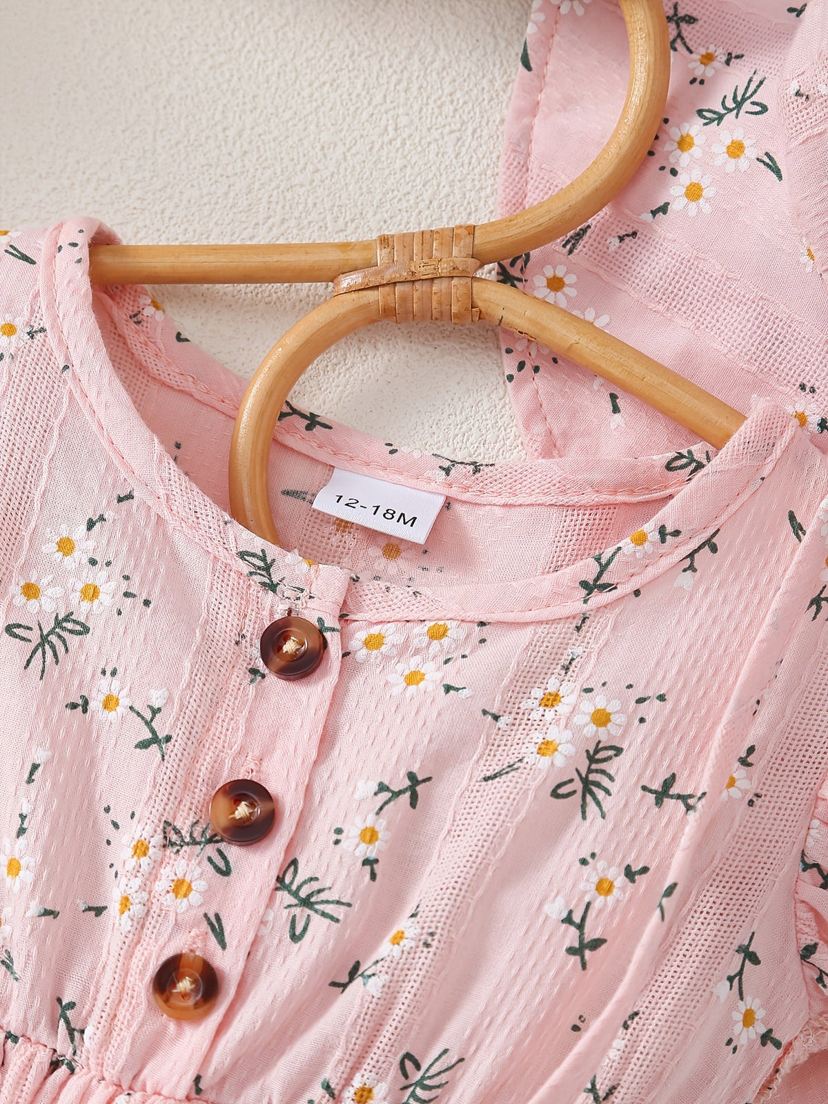 Girls' Floral Dress Set with a Matching Sun Hat and Small Bag for Coordinated Warm Weather Outfits