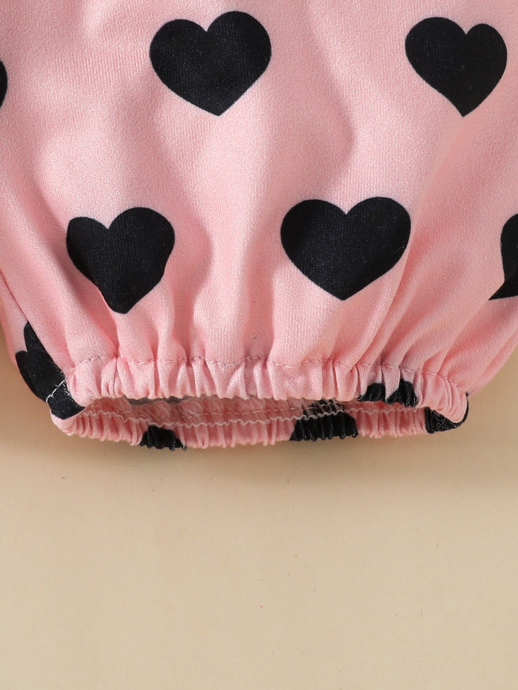 Baby Girls' Pink Bodysuit Shorts Set with a Daddy's Girl Mommy's World Print and Matching Heart Headband