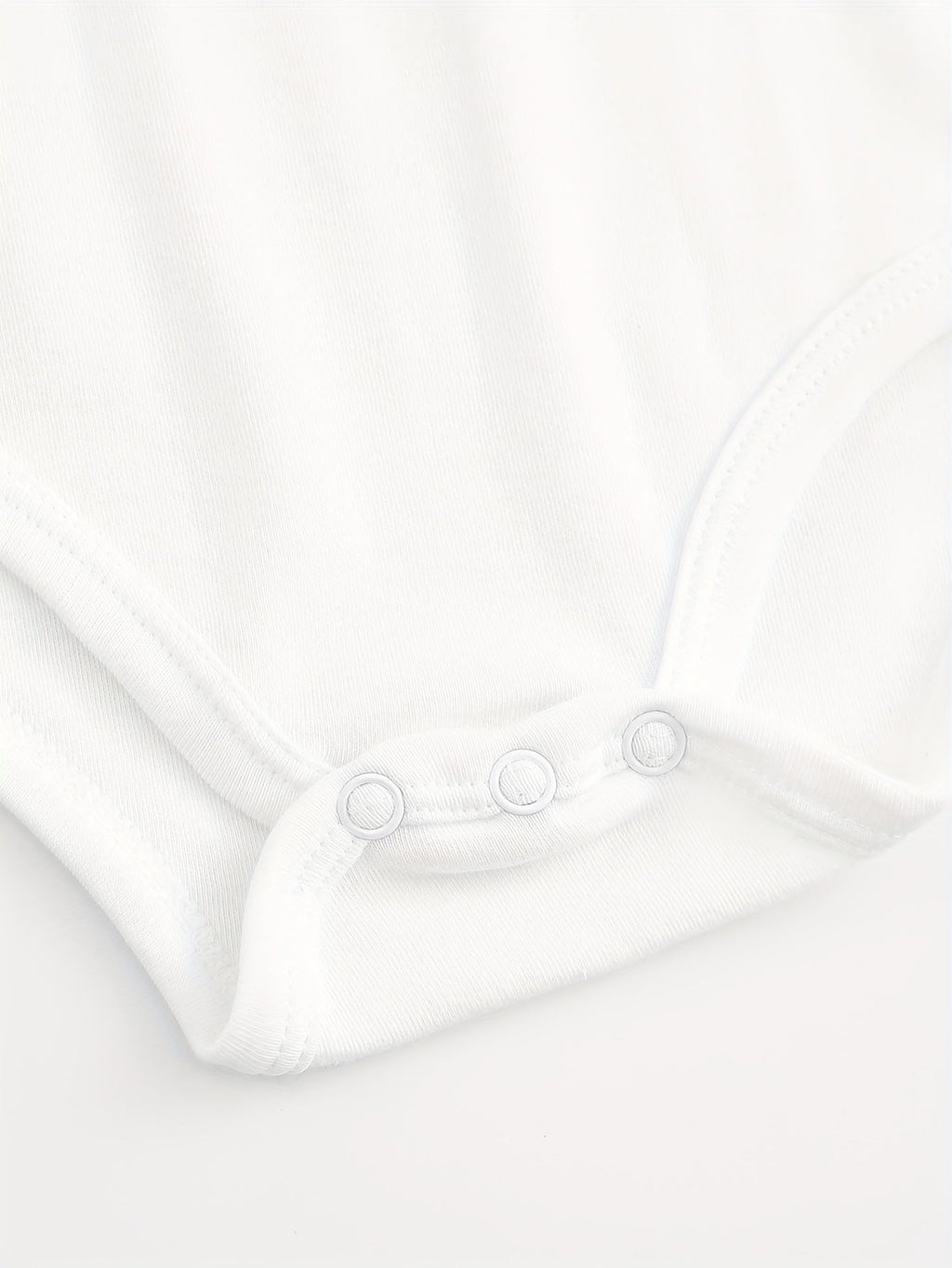 Baby Lil Nugget Bodysuit in White Cotton with Red Script and Short Sleeves for Simple Everyday Outfits