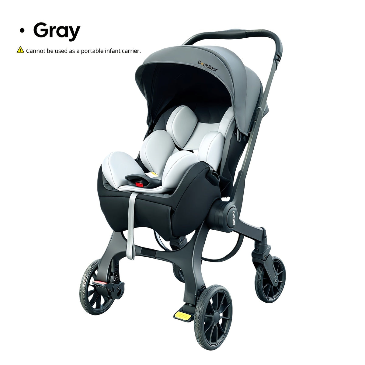 Reversible Baby Stroller with a Folding Metal Frame and Under-Seat Basket for Everyday Outings