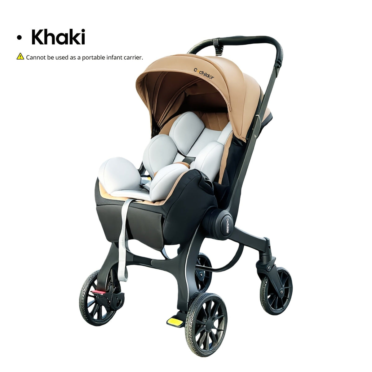 Reversible Baby Stroller with a Folding Metal Frame and Under-Seat Basket for Everyday Outings