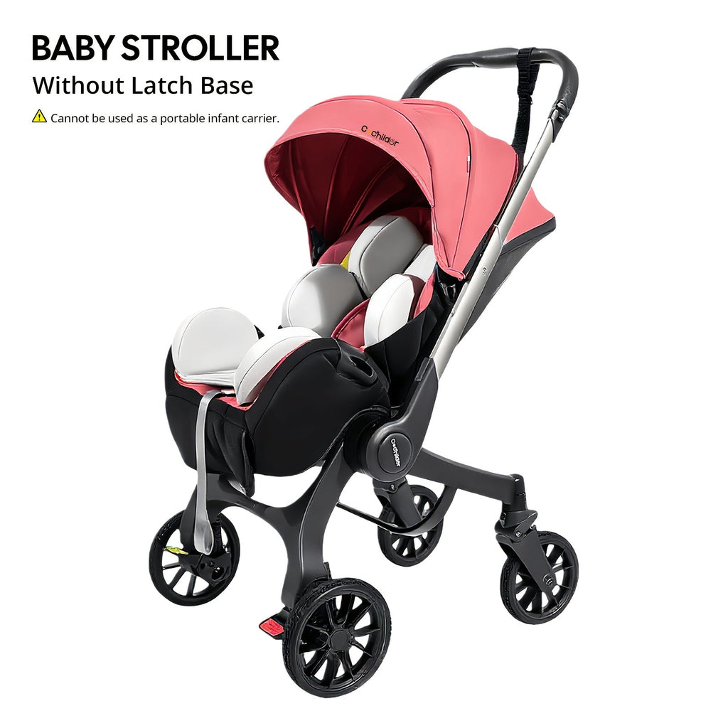 Foldable Baby Stroller with Reversible Seating and an Adjustable Canopy for Walks and Everyday Outings