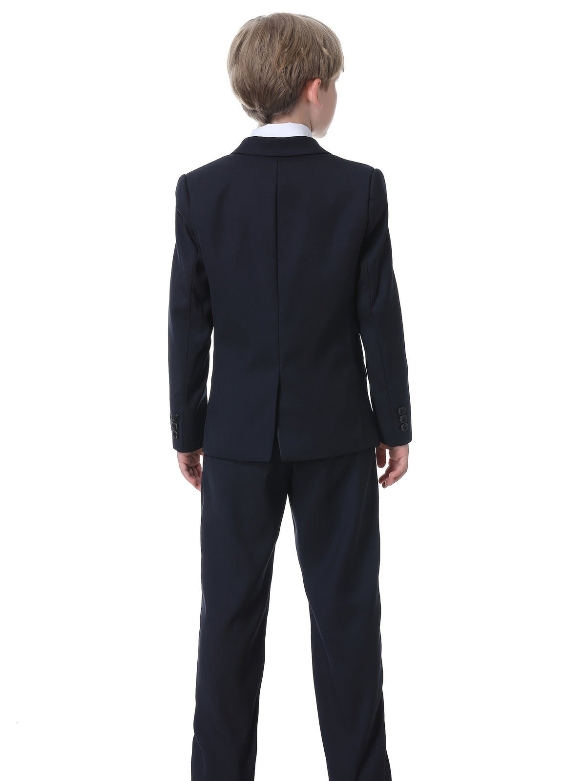Boys' Three-Piece Formal Suit Set of Jacket, Vest and Trousers for Weddings and Special Occasions
