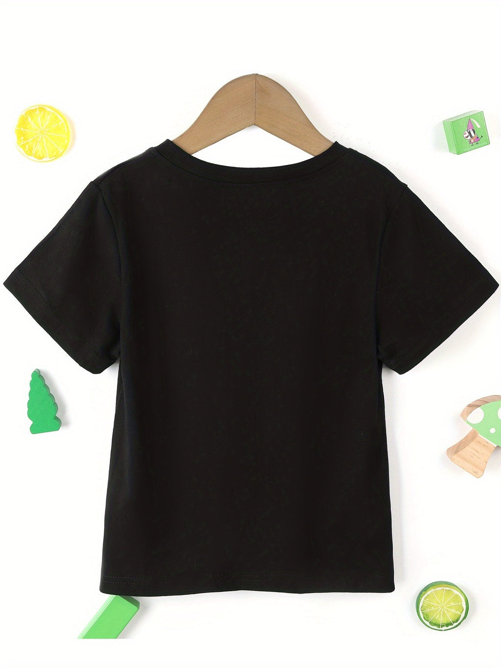 Boys' Don't Make Me Call My Uncle T-Shirt in Black with Bold White Lettering and a Relaxed Crew Neck Fit
