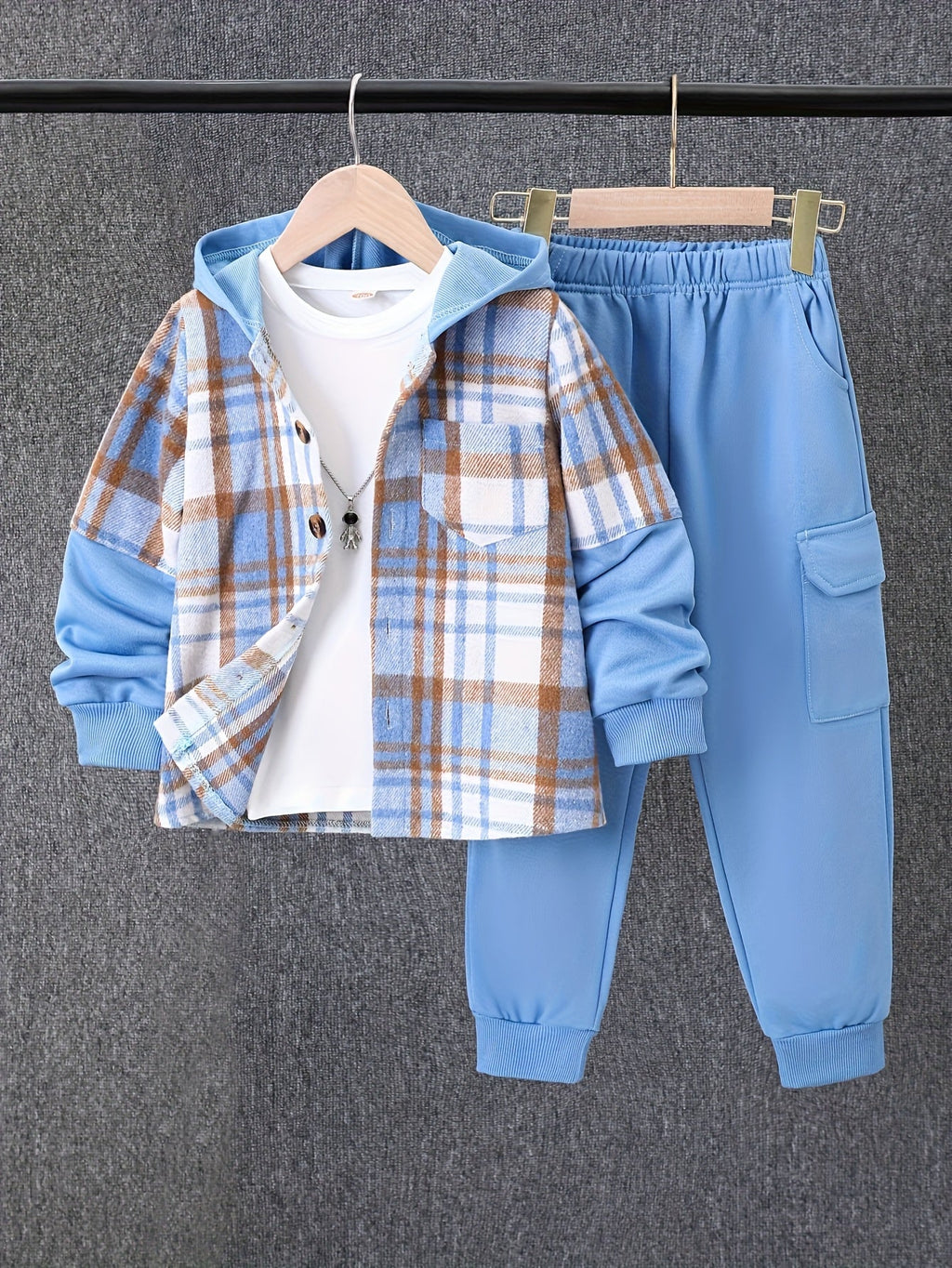Boys' Random Clothing Four Piece Multipack with Assorted Casual Garments for Autumn and Winter Layering