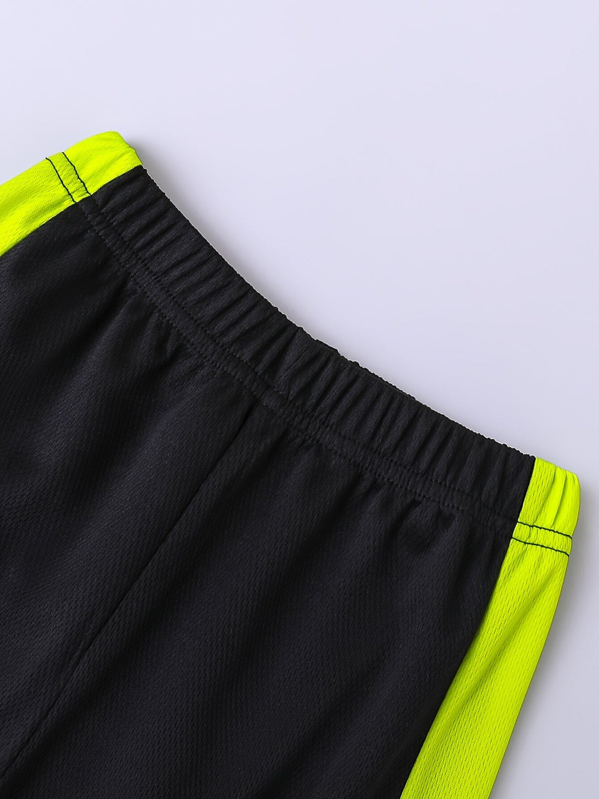 Boys' Shorts Set with a Bright SPORT Graphic T-Shirt and Contrast Stripe Shorts for Summer Activities