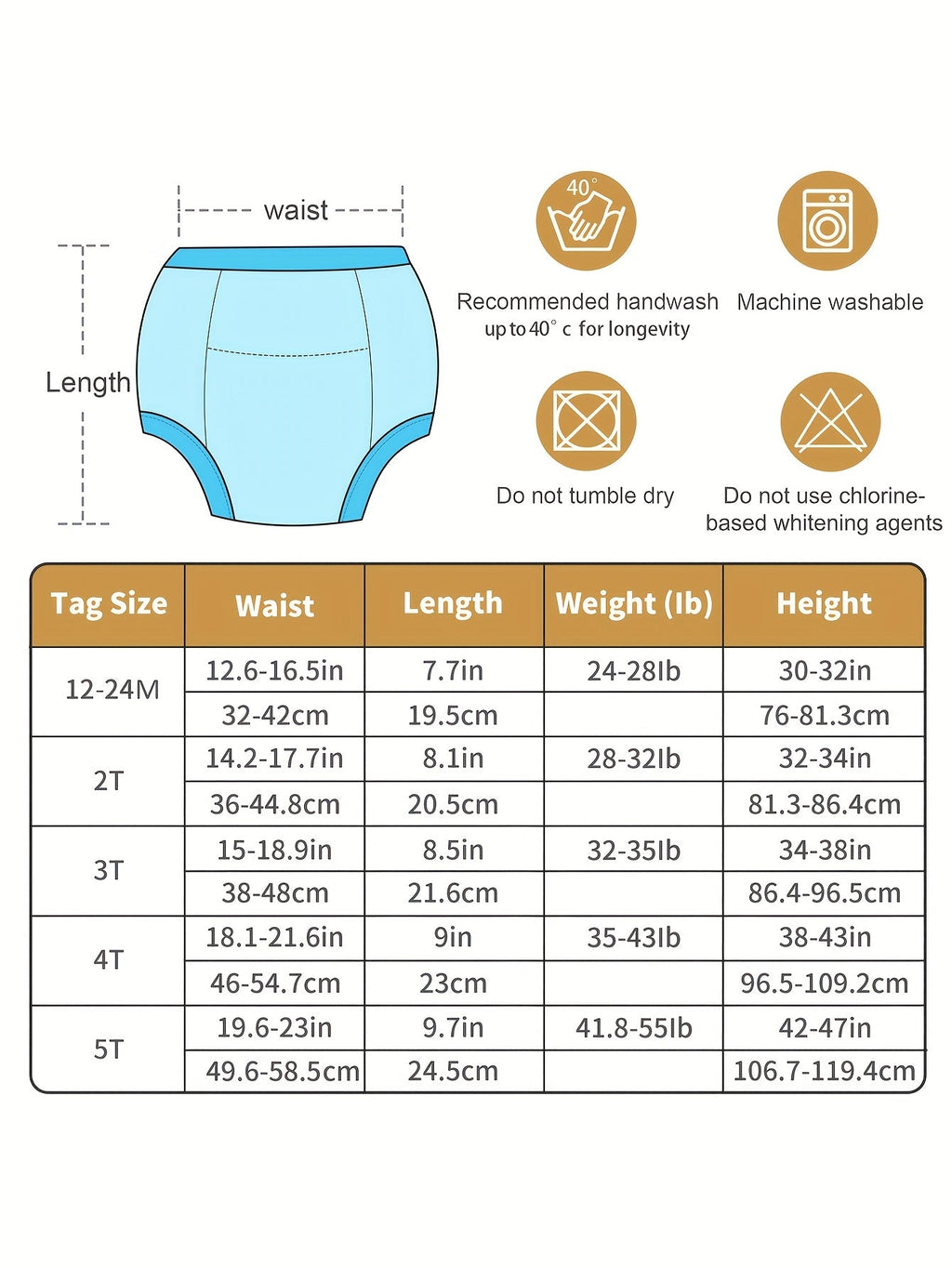 Boys' Dinosaur Potty Training Pants Ten Pack with Cotton Outer and Lining for Supervised Daytime Use