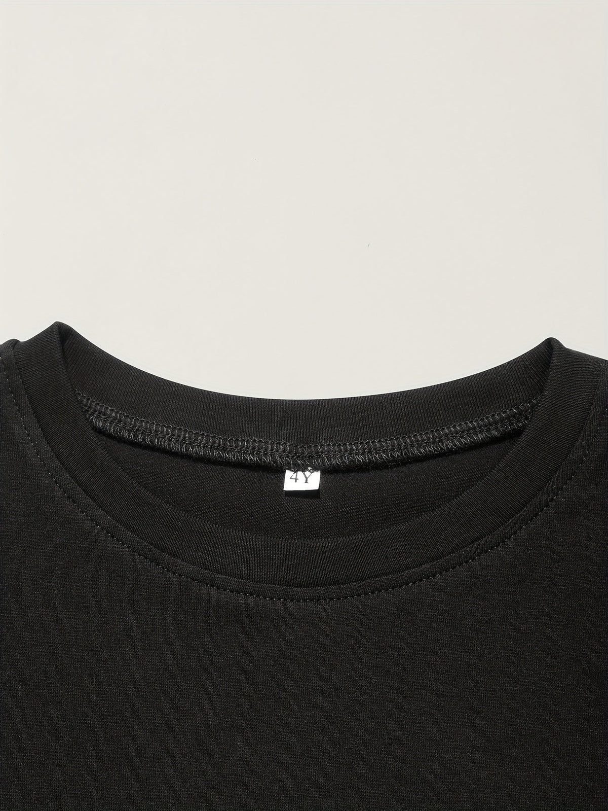 Boys' Solar System Cotton T-Shirt in Black with Colorful Cartoon Planets for Everyday Space-Themed Outfits