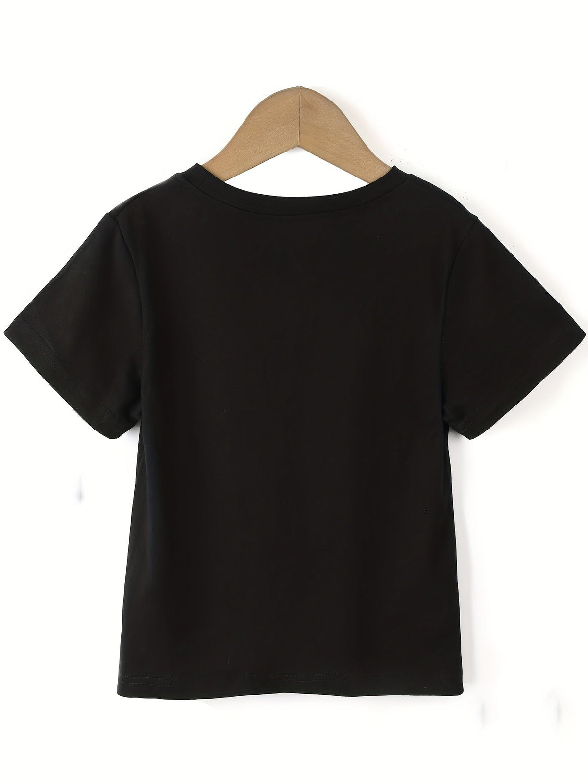 Boys' When God Made Me Graphic T-Shirt in Black with Orange and Yellow Lettering for Casual Wear