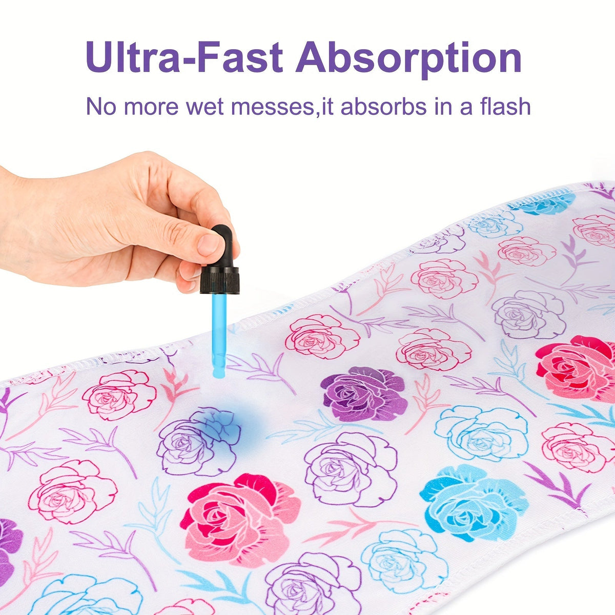Baby Burp Cloths 10-Pack in Mixed Floral and Animal Prints with Curved Edges for Everyday Shoulder Coverage