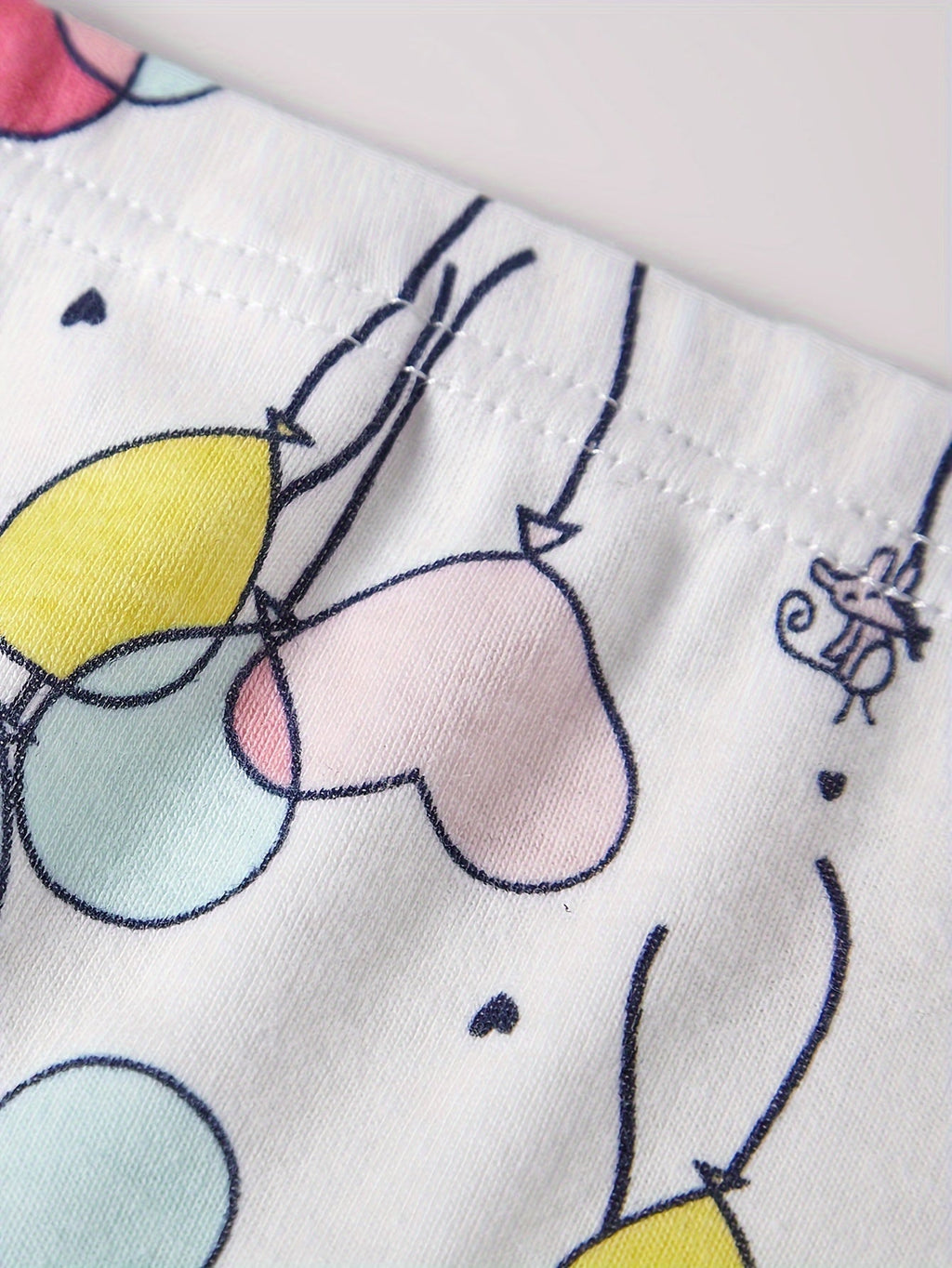 Girls' Briefs Twelve-Pack with Dolphin and Fox Prints in Mixed Colors for Everyday Underwear Changes