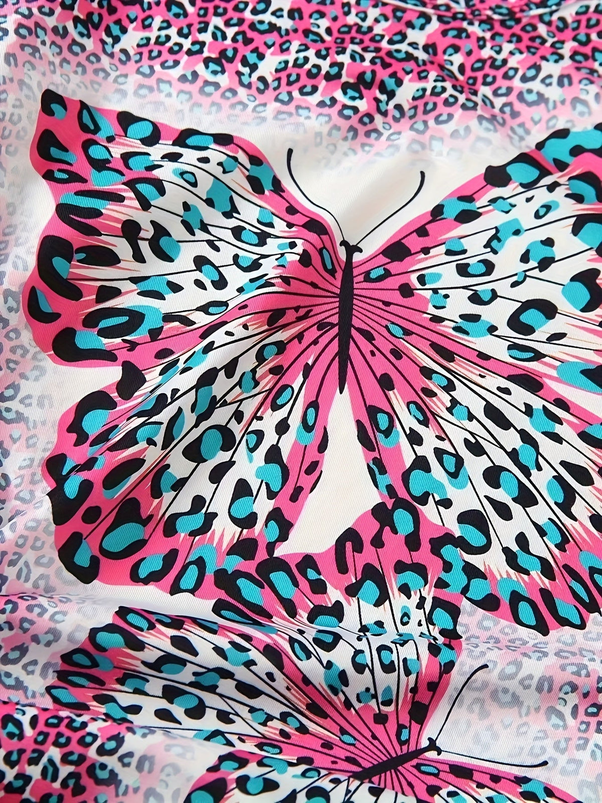 Girls' Butterfly Outfit Set - Short Sleeve Spring