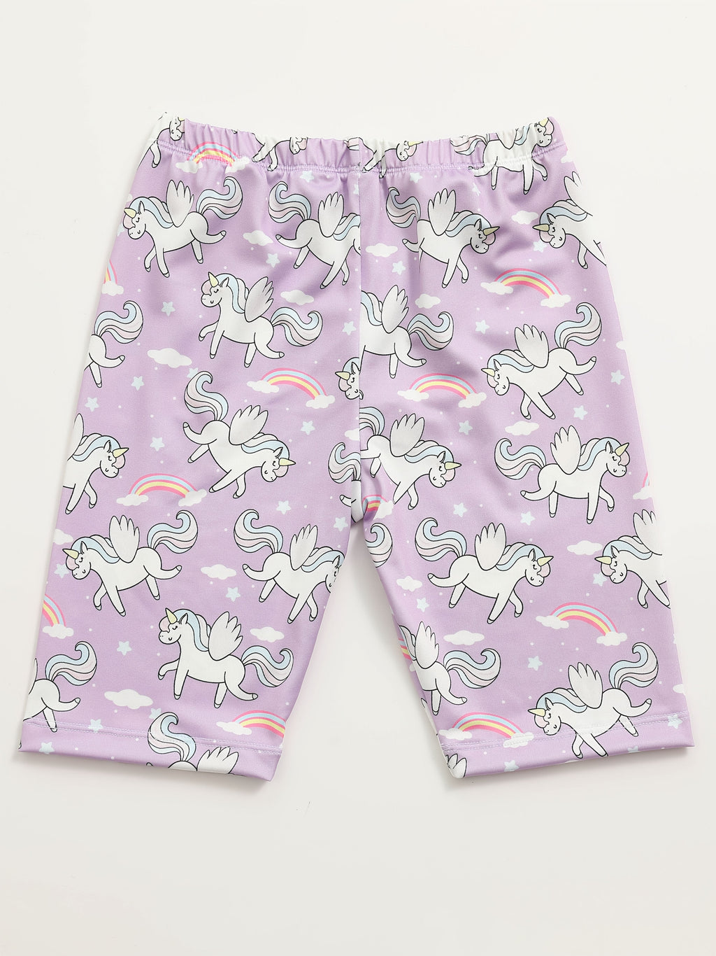 Girls' Seven-Pack Bike Shorts in a Random Assortment of Solid Colors and Prints for Everyday Outfits
