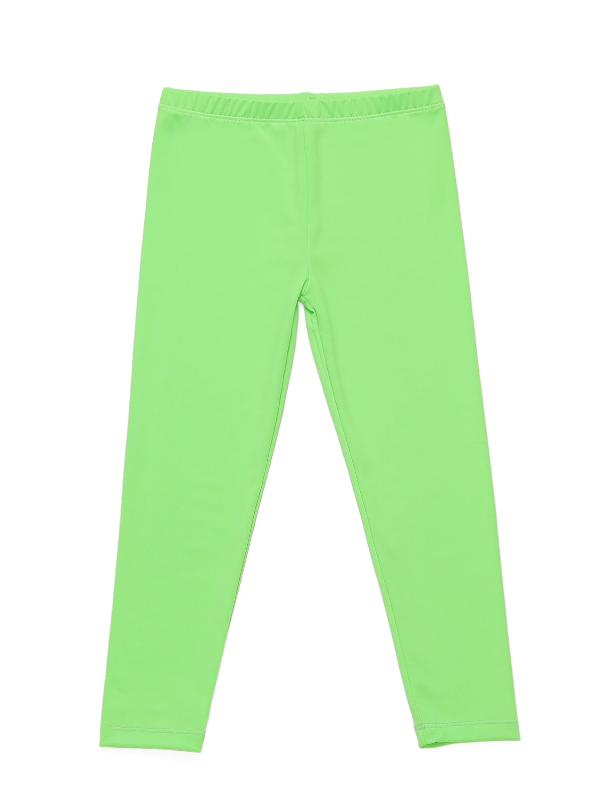 Girls' Stretch Leggings in a Ten Piece Solid Color Pack with Full Length Legs for Everyday Outfits