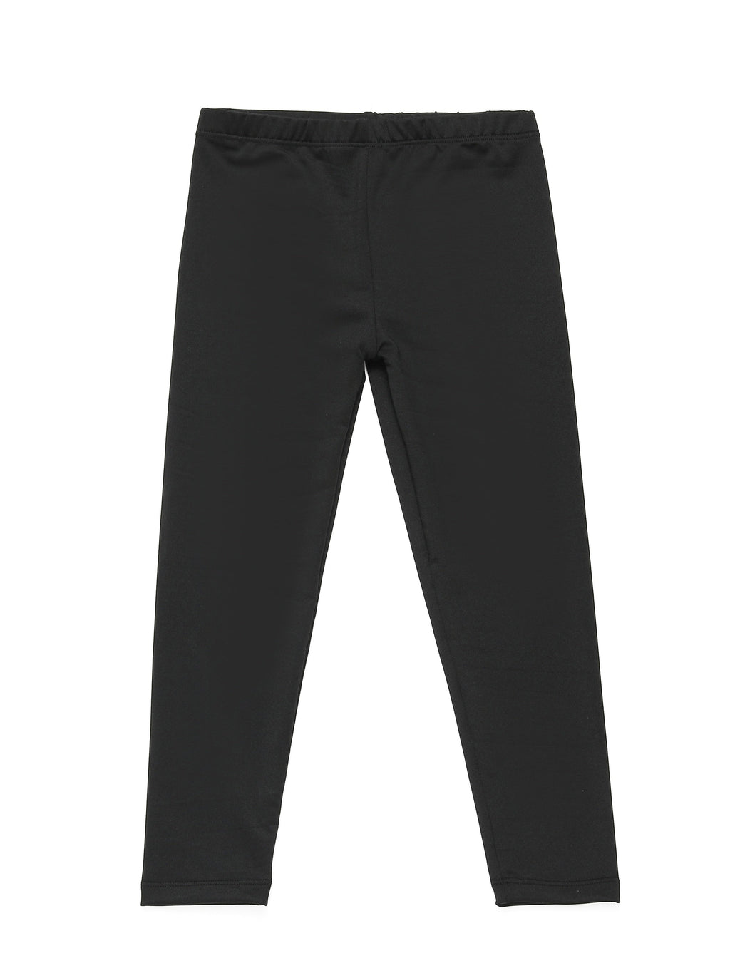 Girls' Stretch Leggings in a Ten Piece Solid Color Pack with Full Length Legs for Everyday Outfits