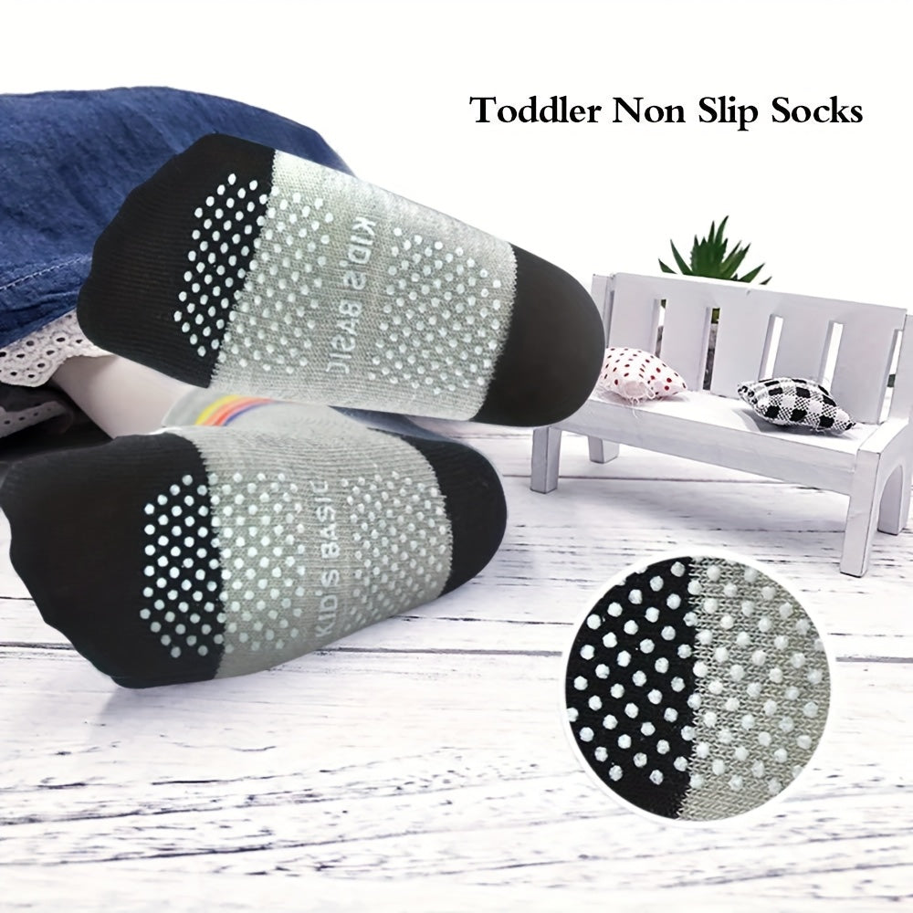 Kids' Patterned Crew Socks in 12 or 24-Pair Random Assortments with Ribbed Cuffs for Everyday Changes