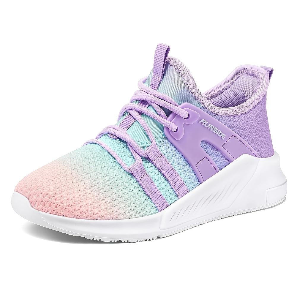 Kids' Athletic Shoes - Breathable Mesh & Cushioned Comfort