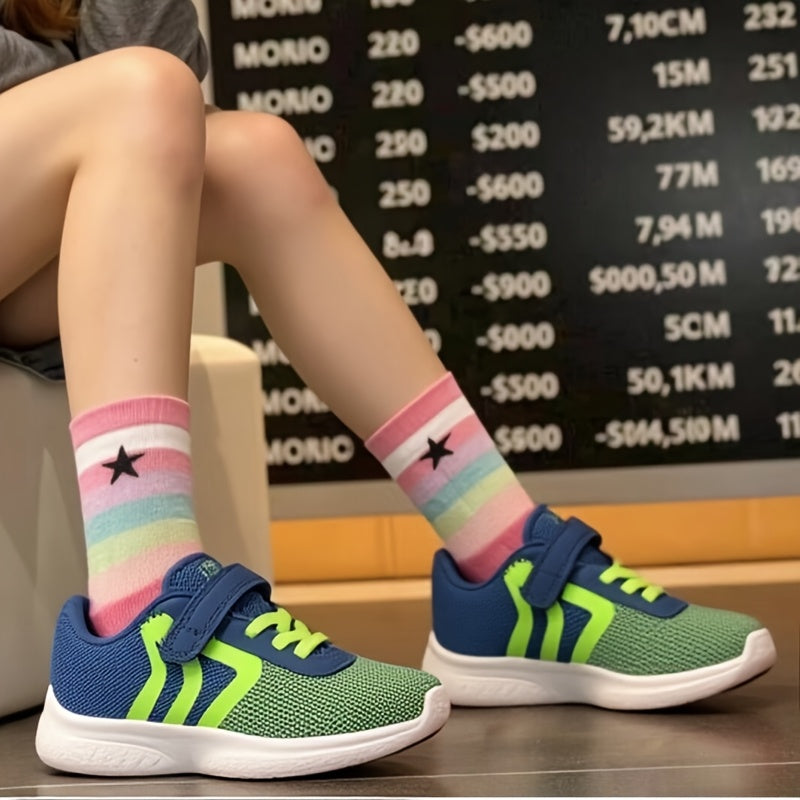 Kids' Running Shoes - Breathable Mesh & Lightweight – Girls' Dark Gray