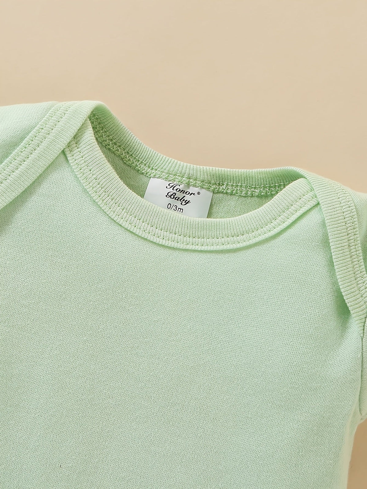 Baby Outfit Set in Green and White with Avocado Prints and Eight Coordinated Pieces for Daily Changes