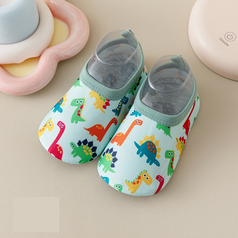 Toddler Sock Shoes in a Two Pair Pack with Animal Prints and Soft Soles for Everyday Indoor Wear